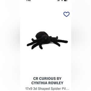 Spider pillow decoration